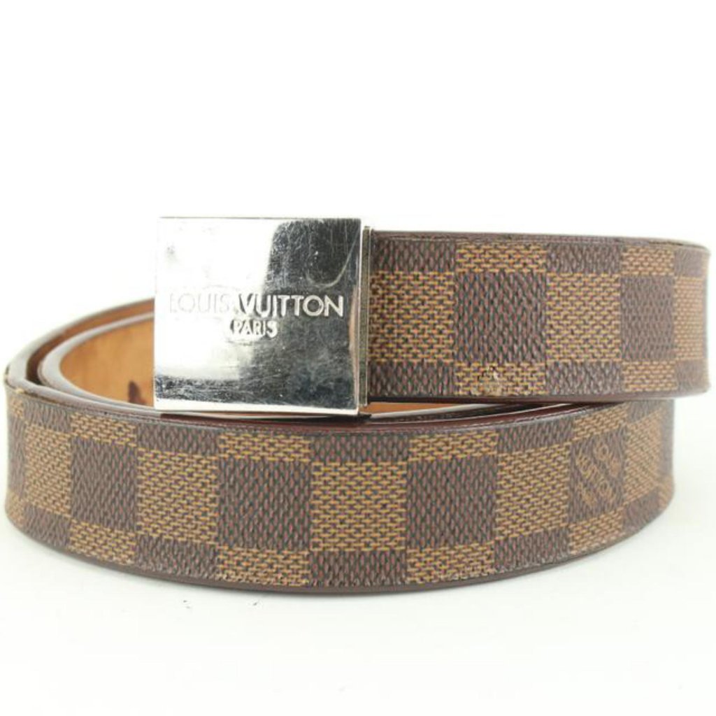Louis Vuitton 75/30 Damier Ebene Belt 3lv325v